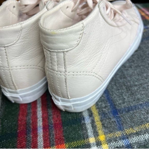 VANS Court Mid DX (Leather) Delicacy Pink Skate Shoes - Picture 4 of 8